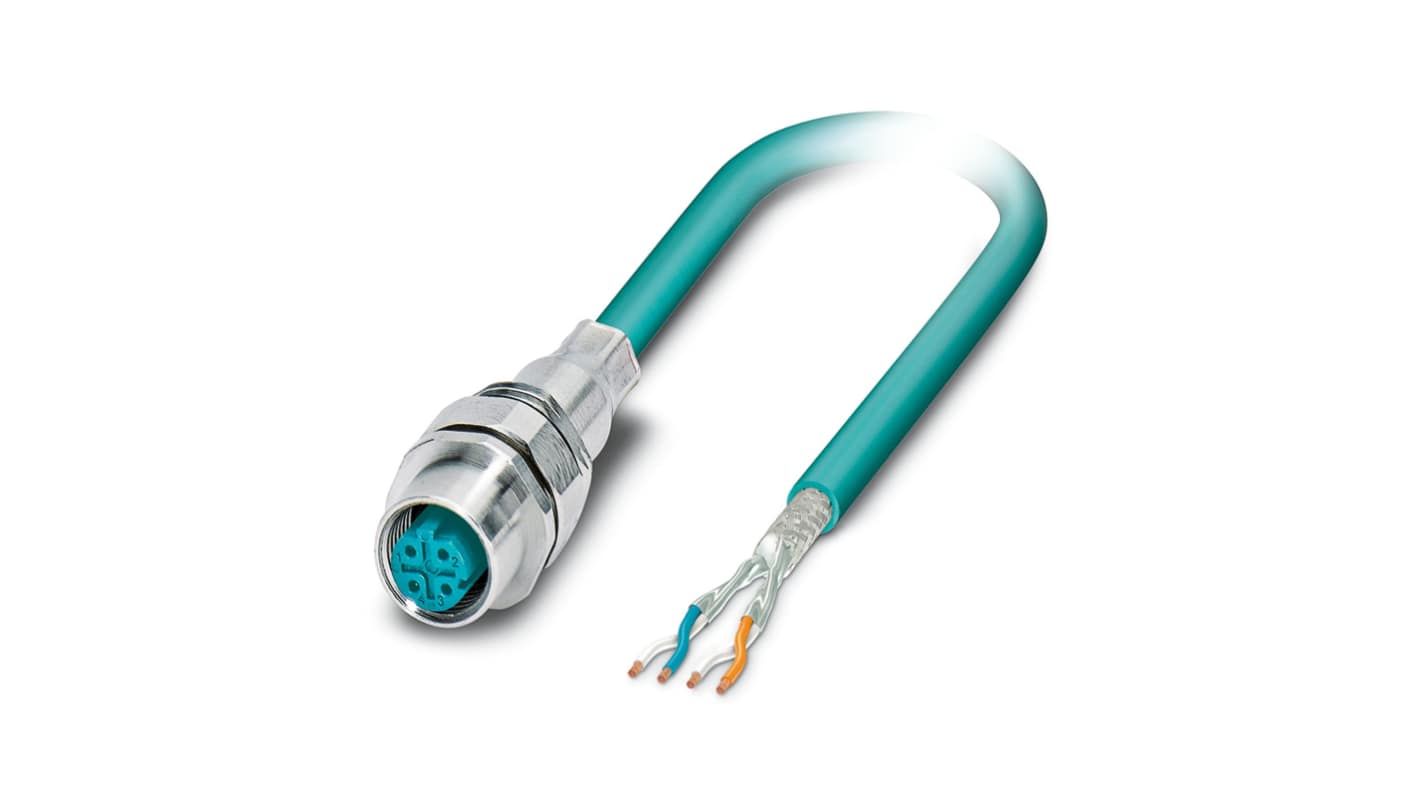 Kabel Ethernet Cat5 długość 1m Z zakończeniem Phoenix Contact PUR