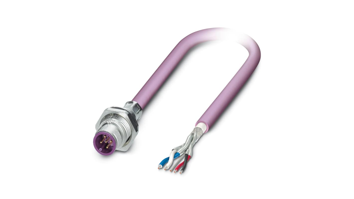 Kabel magistrali ze złączem Złącze M12 liczba rdzeni 5 długość 1m Rodzaj A Męskie