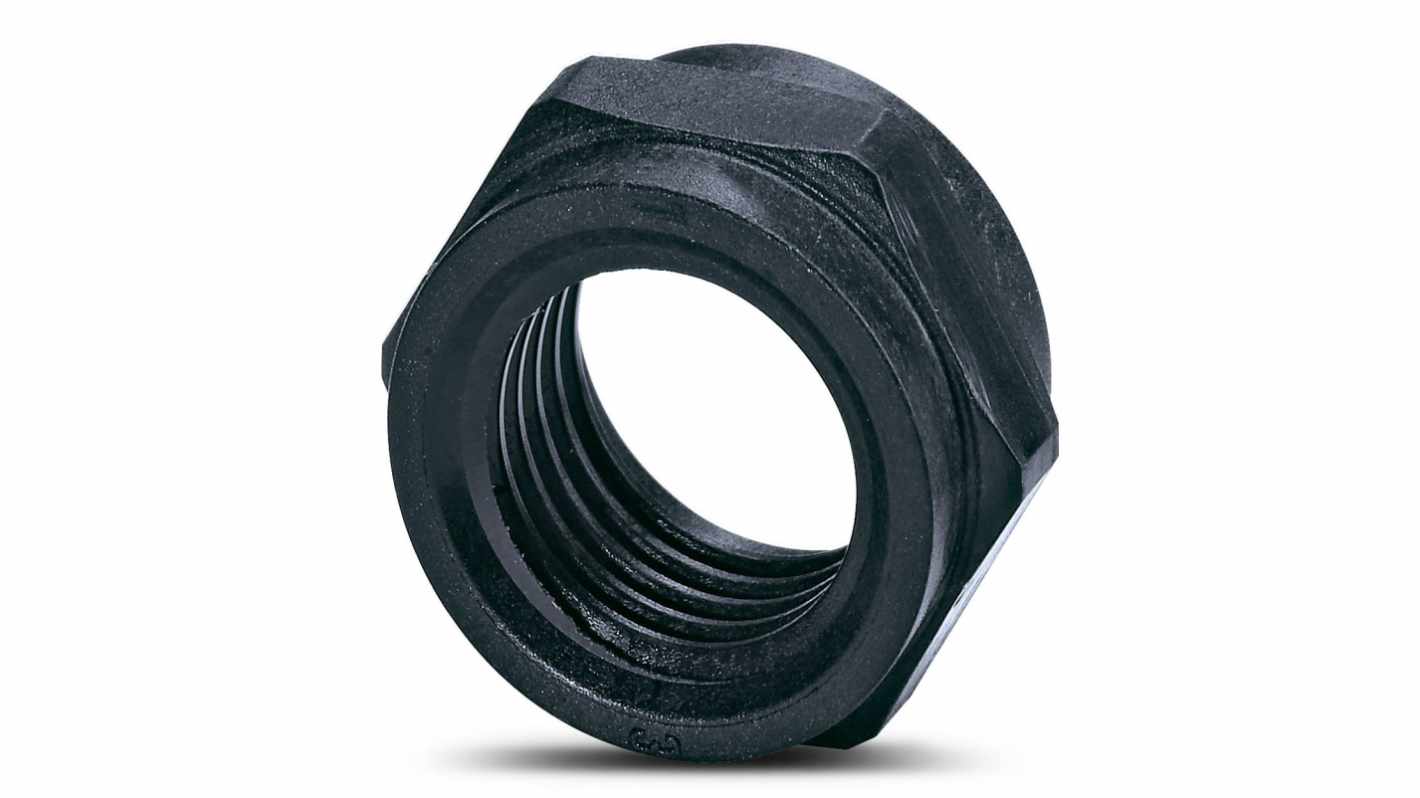 Phoenix Contact, PV-FT-C NUT BK Series Nut For Use With Flush Type Connector, Securing Sunclix Panel
