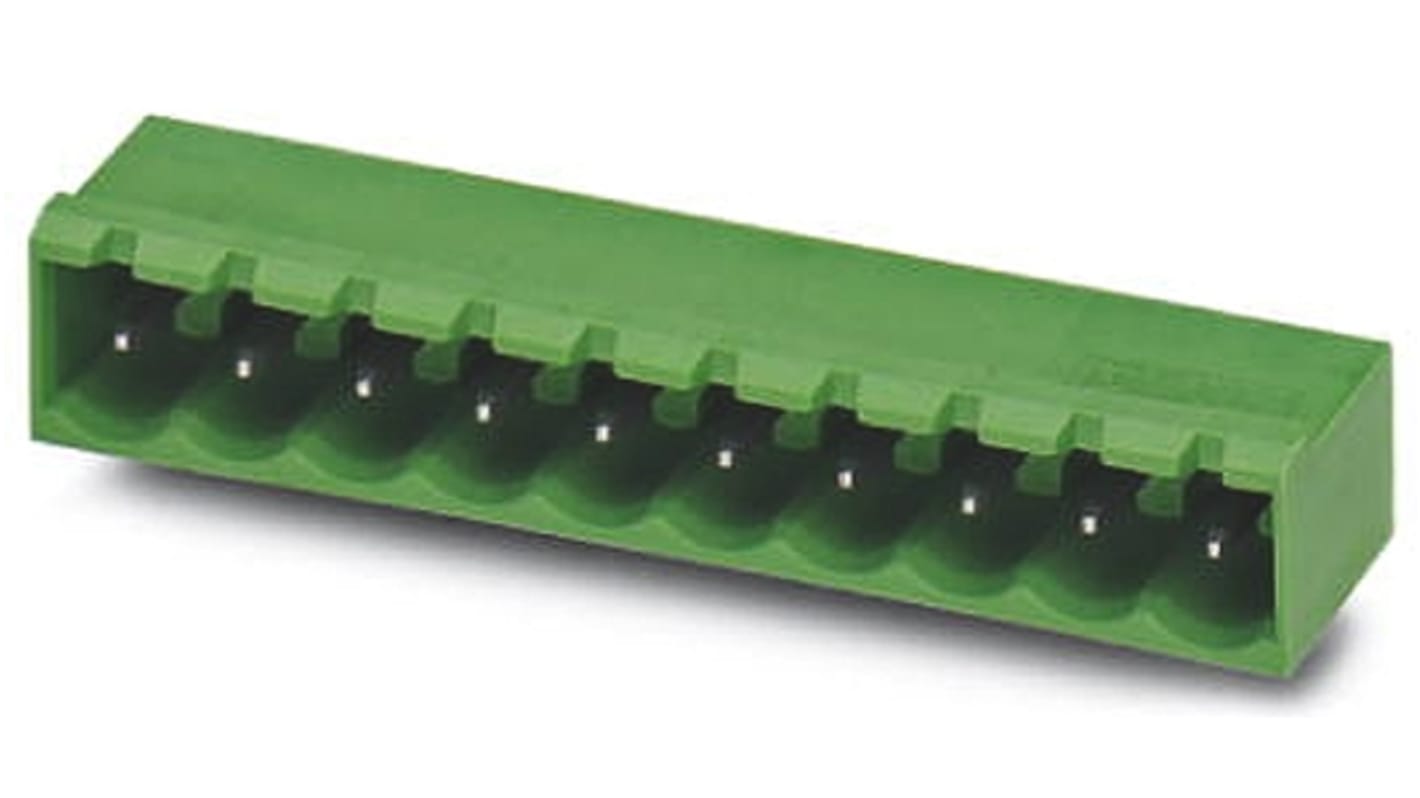 Phoenix Contact COMBICON MSTBA Series Right Angle PCB Terminal Block, 3 Contact(s), 5mm Pitch, 1 Row(s)