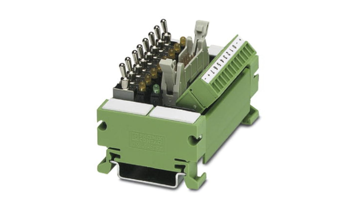 Phoenix Contact 14-Contact Male Interface Module, FLK, IDC Connector, DIN Rail Mount, 3 A, 8 A