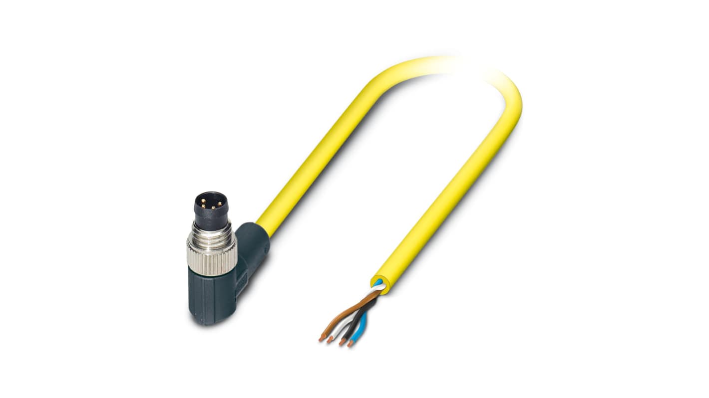 Cavo sensore/attuatore Phoenix Contact 4 cond. M8 Maschio / Senza terminazione, L. 2m