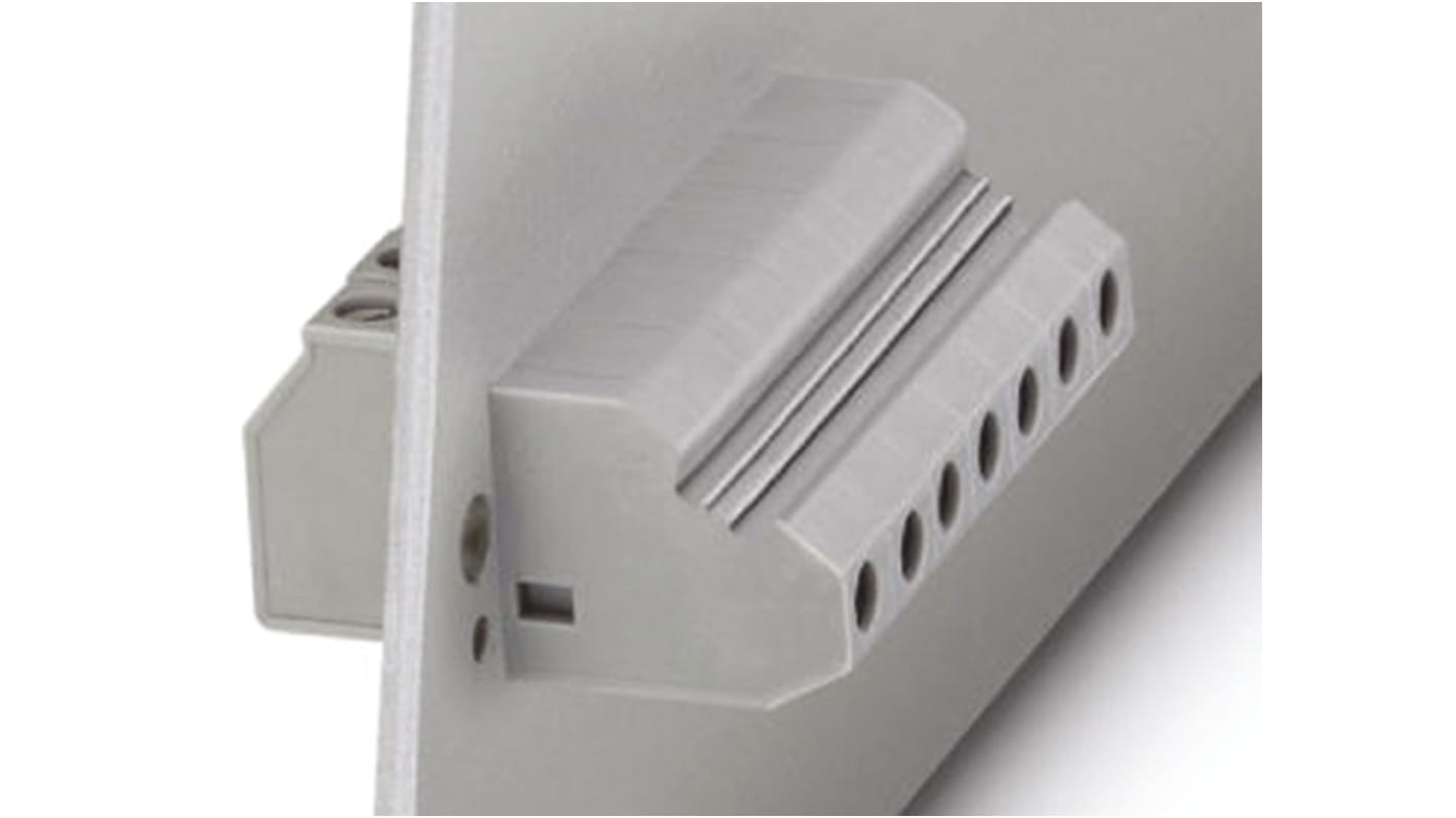 Phoenix Contact HDFKV 4 Series Feed Through Terminal Block, 1-Contact, 8.1mm Pitch, Plug-In, 1-Row, Screw Termination