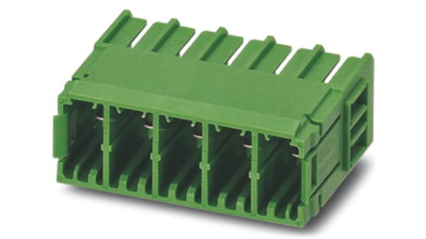 Phoenix Contact PC Series PCB Header, 2-Contact, 7.62mm Pitch, Through Hole Mount, 1-Row, Solder Termination