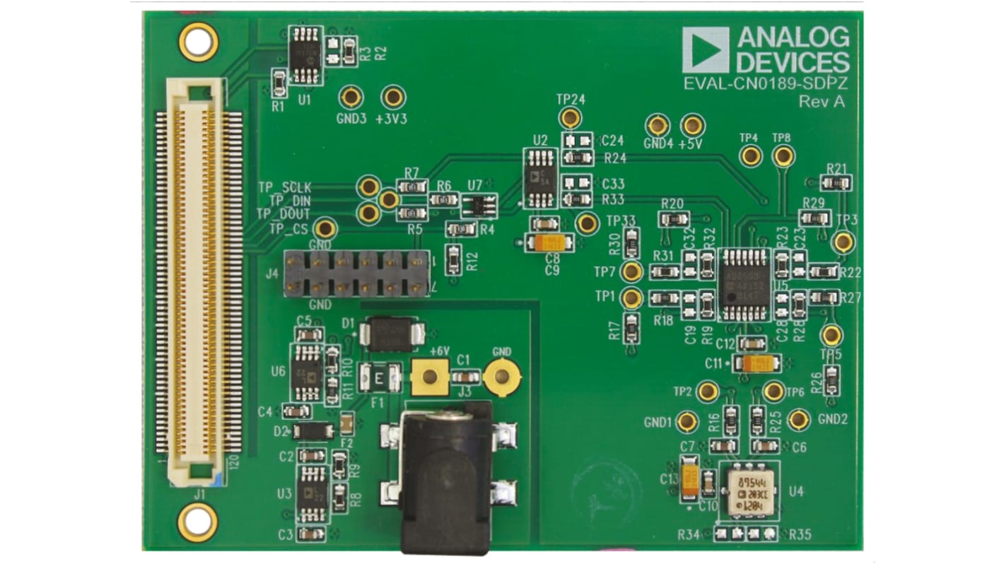 Scheda di valutazione Analog Devices, con Sensore accelerometro