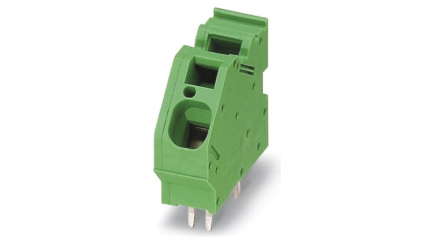 Phoenix Contact ZFKDS 10-10.00 Series PCB Terminal Block, 1-Contact, 10mm Pitch, Through Hole Mount, 1-Row, Spring Cage