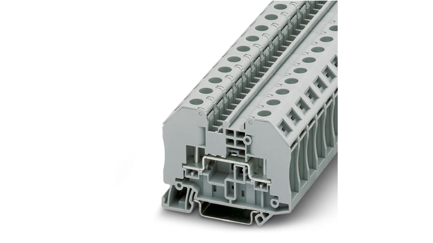 Phoenix Contact 3049013 RT 3 Clipline Series Grey, Single-Level, Bolt Termination