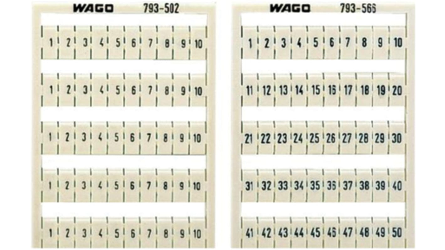WAGO, 793 Multi Marking System for use with  for use with Terminal Blocks