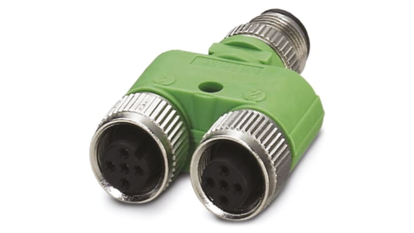 Phoenix Contact 5 Pole M12 Socket to 5 Pole M12 Socket Connector