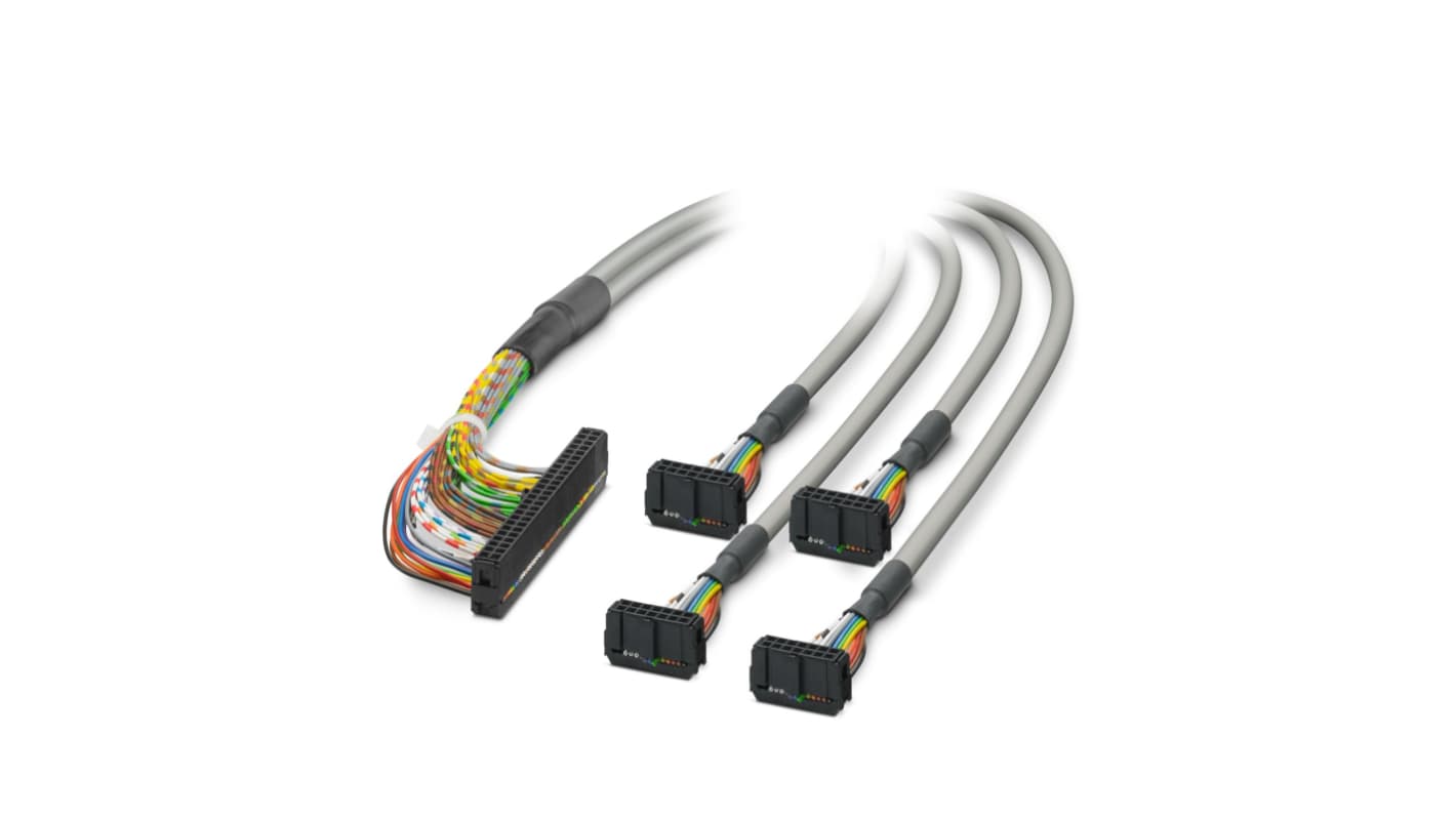 Phoenix Contact Connecting Cable for Use with Allen-Bradley Controllogix, Allen Bradley PLC 5, Modicon® TSX Quantum,