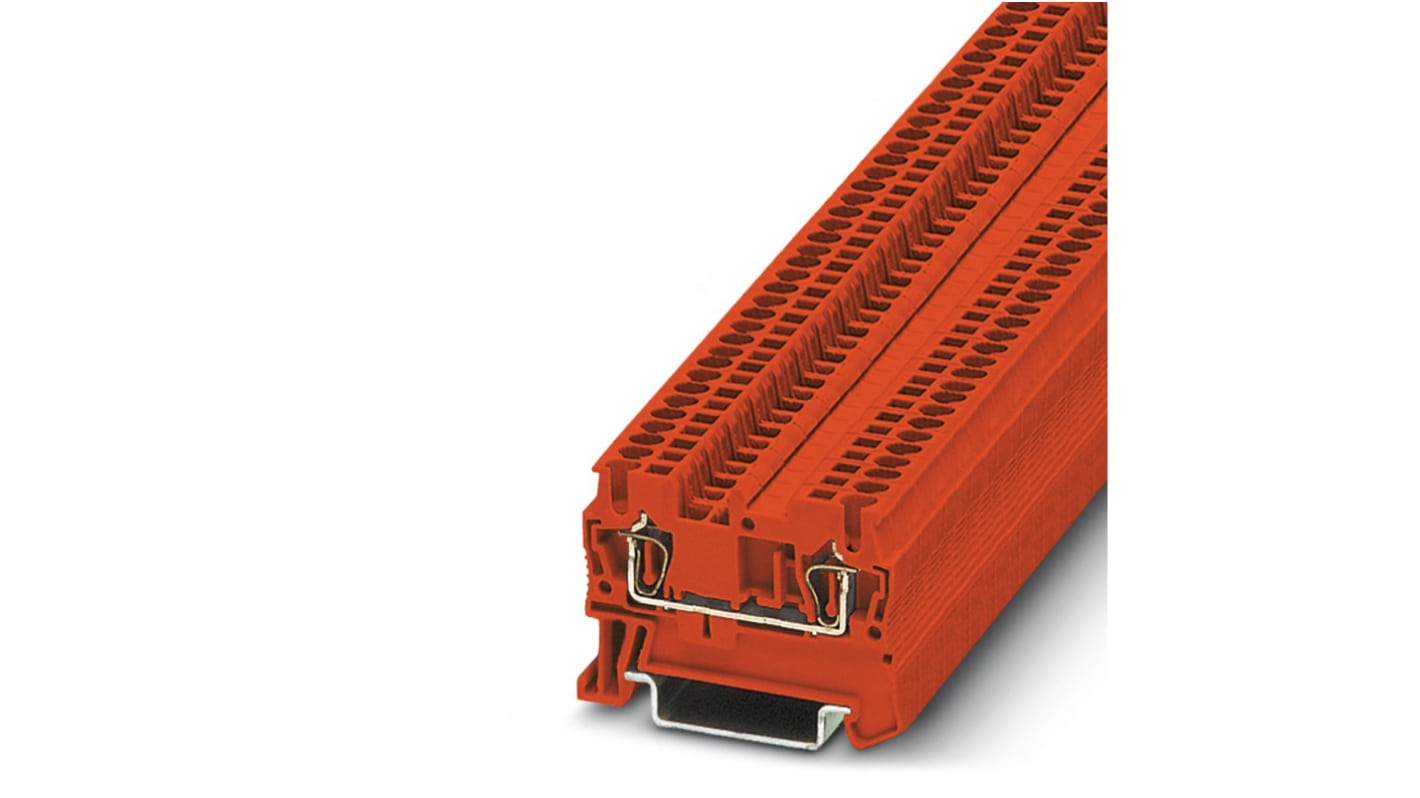 Phoenix Contact 3037038 ST 1.5 Clipline Series Red, 1.5mm², Single-Level, Spring Clamp Termination