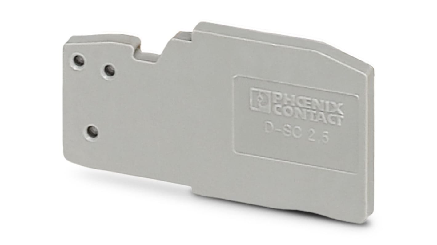 Phoenix Contact D-SC 2.5 Series End Cover for Use with Modular Terminal Block