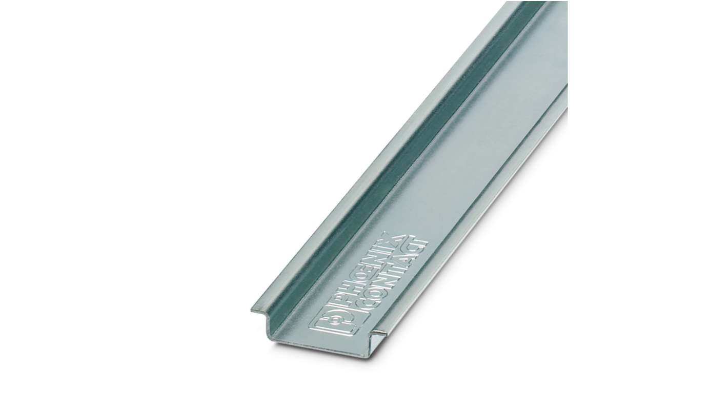 Guida DIN Phoenix Contact Top Hat Non perforato 2m x 35mm x 7.5mm, in Alluminio