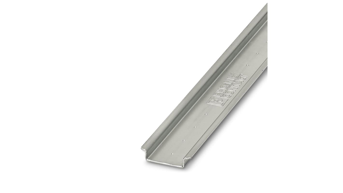 Phoenix Contact Steel Unperforated DIN Rail, Top Hat Compatible, 2m x 35mm x 7.5mm