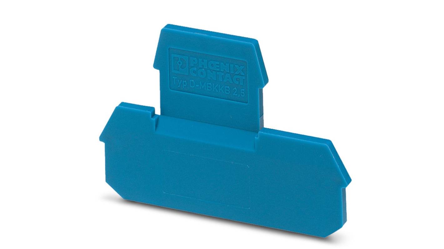 Phoenix Contact D-MBKKB 2.5 BU Series End Cover for Use with Modular Terminal Block