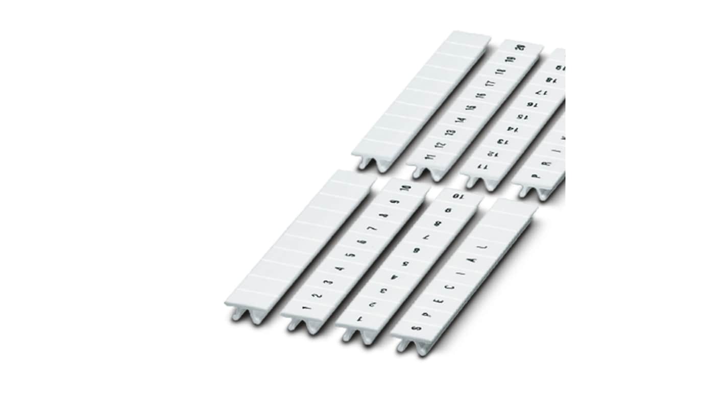 Phoenix Contact, ZB5.LGS : 301 - 310 Marker Strip for use with  for use with Terminal Blocks