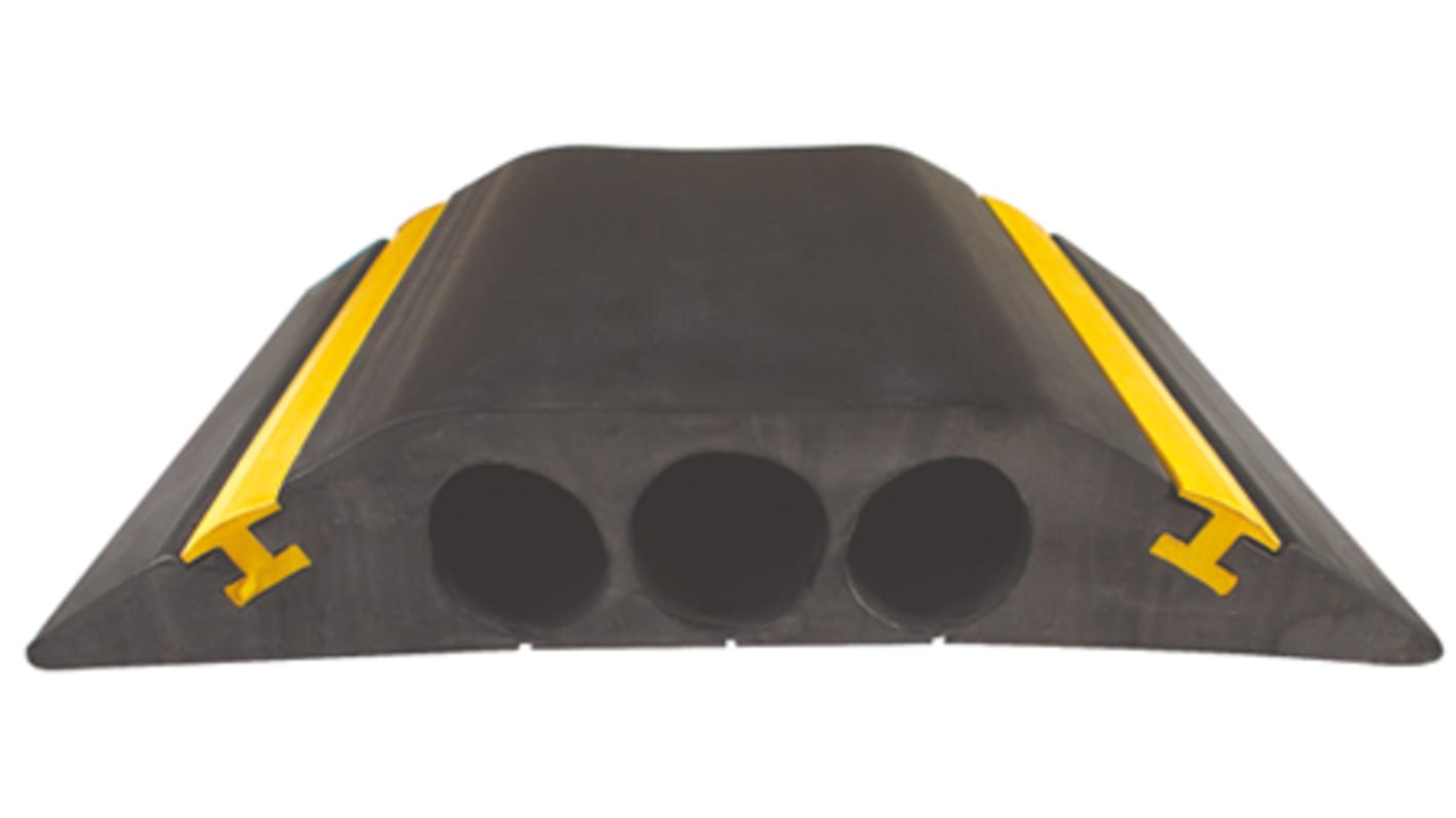 Vulcascot 178mm Black/Yellow Cable Cover, 23mm Inside dia.