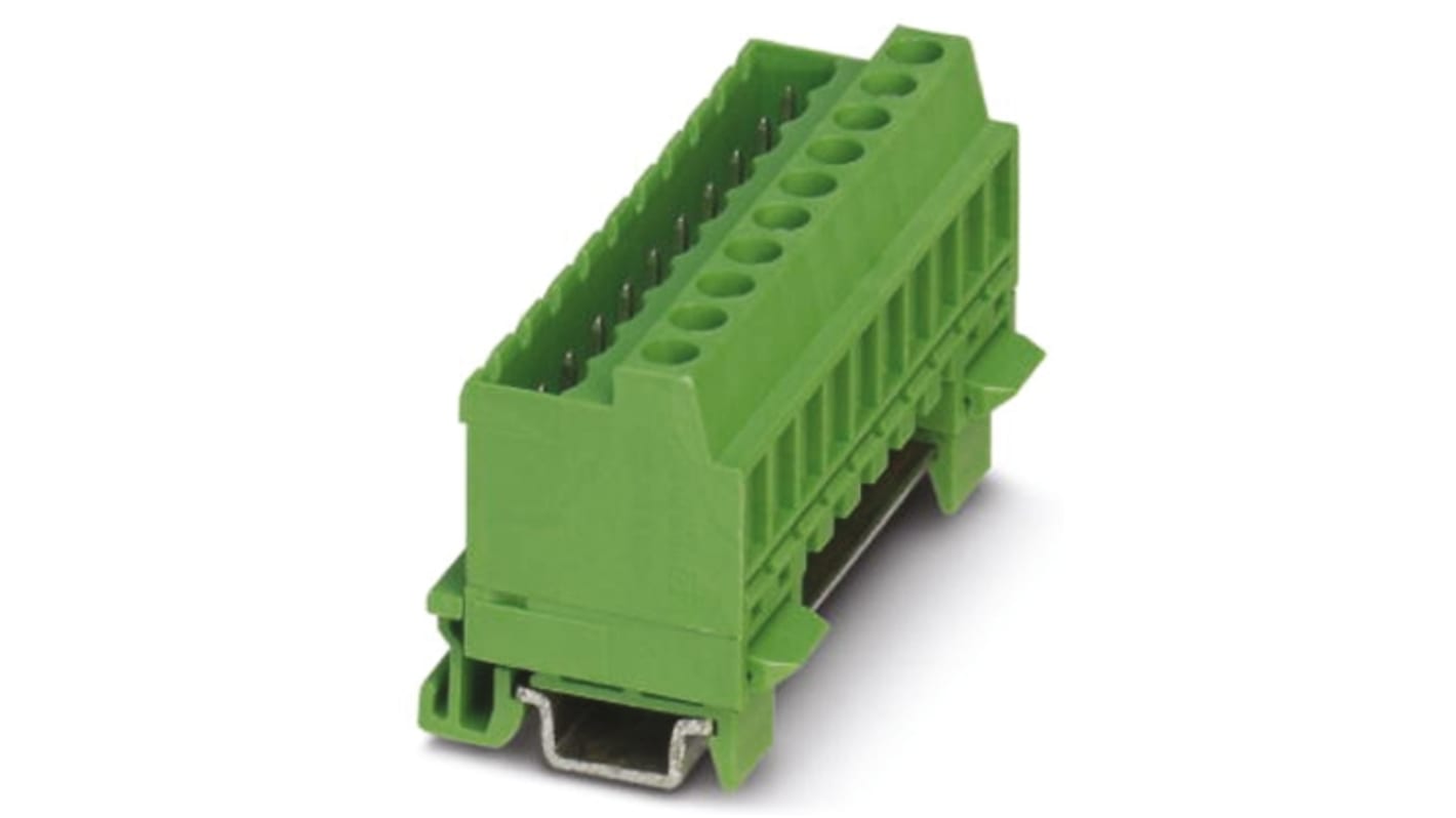 Morsetto senza fusibile Phoenix Contact, 12 vie, passo 5.08mm, per cavi 30 → 12 AWG