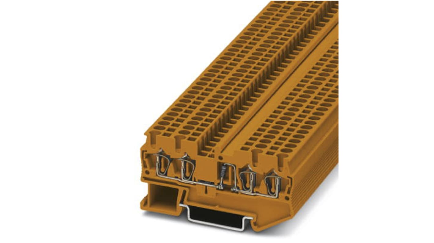 Phoenix Contact 3028937 ST 2.5-QUATTRO-DIO/L-R OG Series Grey, 2.5mm², Single-Level, Spring Clamp Termination
