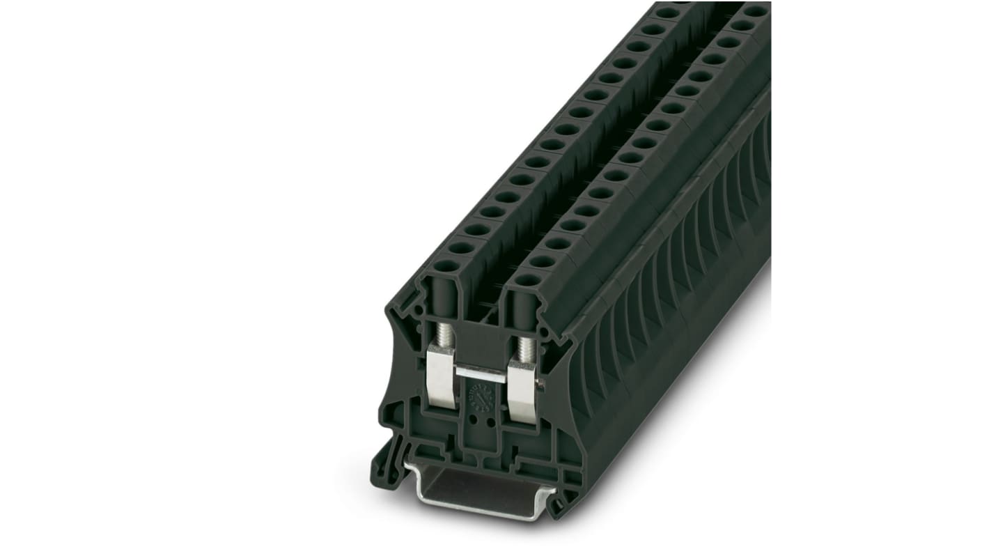 Phoenix Contact 3045208 UT 6 BK Series Black, 6mm², Single-Level, Screw Termination