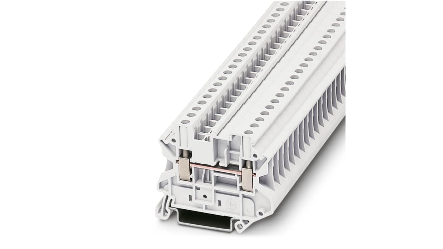 Phoenix Contact 3047701 UT 4-MTD WH Series White, 4mm², Single-Level, Screw Termination
