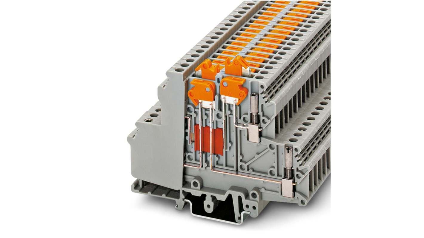 Contatto standard a blocchi Phoenix Contact, Grigio, livello Doppio, 10A
