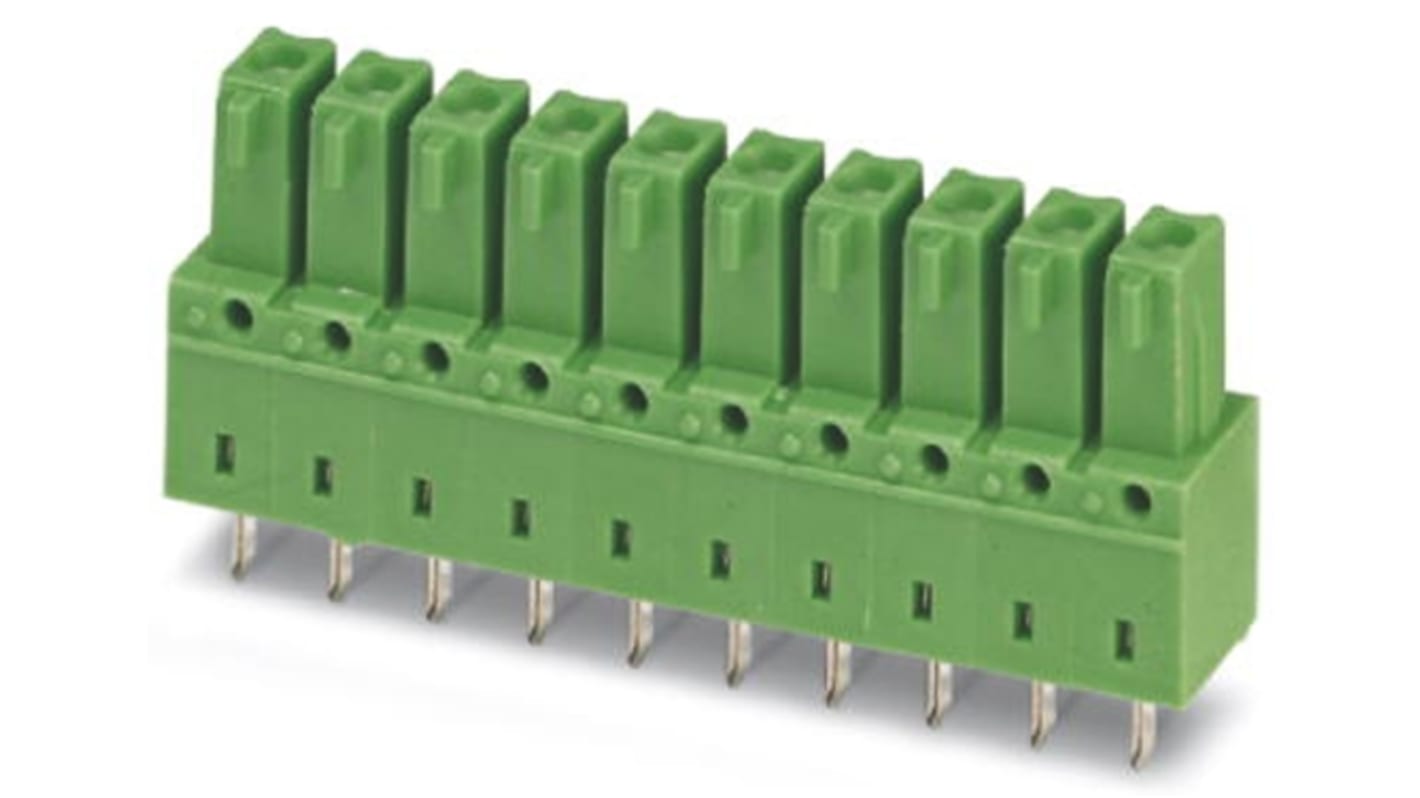 Phoenix Contact MINI COMBICON IMCV Series Pluggable Terminal Block, 4-Contact, 3.81mm Pitch, Through Hole Mount, 1-Row,