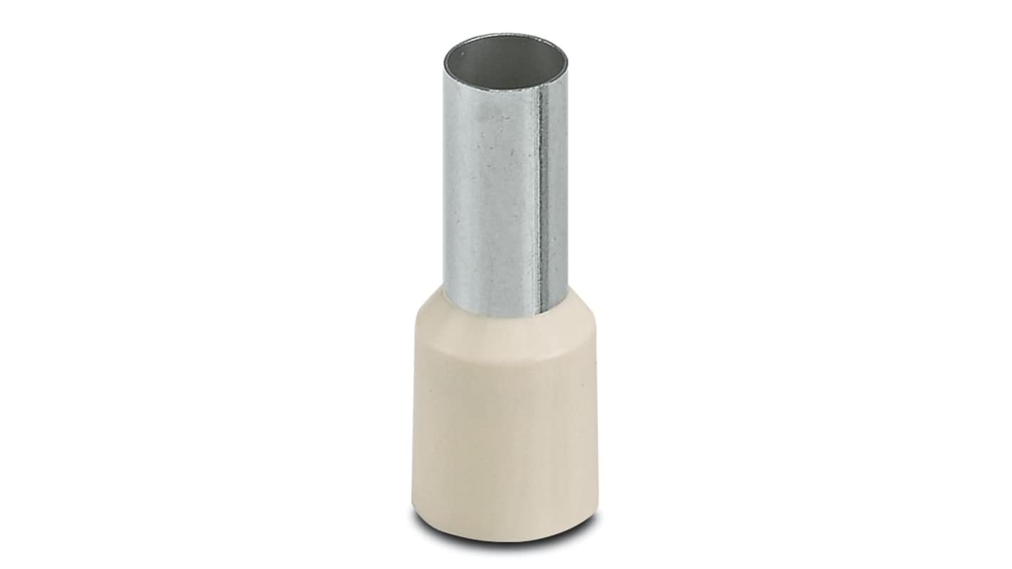 Phoenix Contact, AI 16 -12 IV Insulated Crimp Bootlace Ferrule, 12mm Pin Length, 6mm Pin Diameter, 16mm² Wire Size,