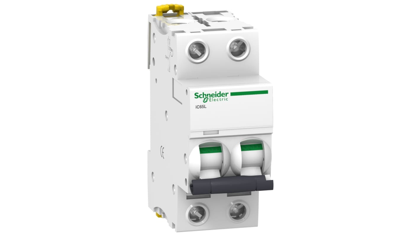 Schneider Electric D型MCB, 2P极, 20 kA分断, 40A, 400VAC, iC65L系列 iC65L 2P D40A