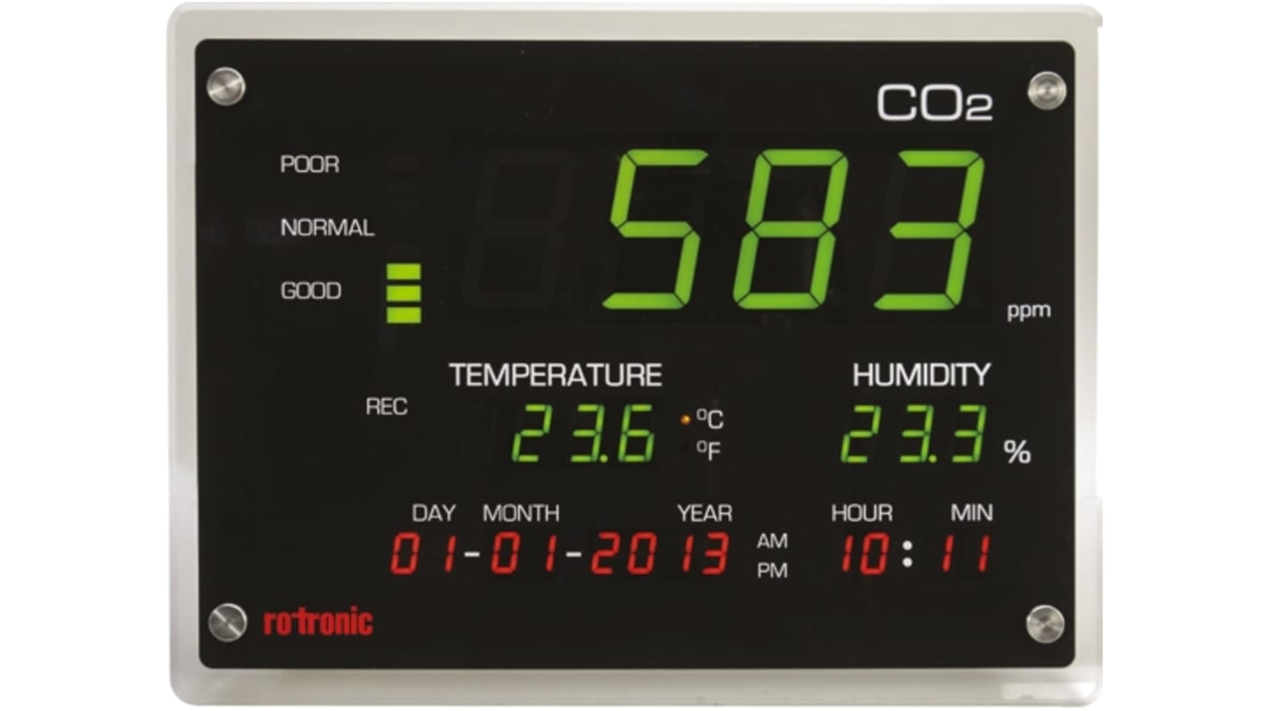 Rotronic Instruments CO2-DISPLAY Air Quality Data Logger, USB