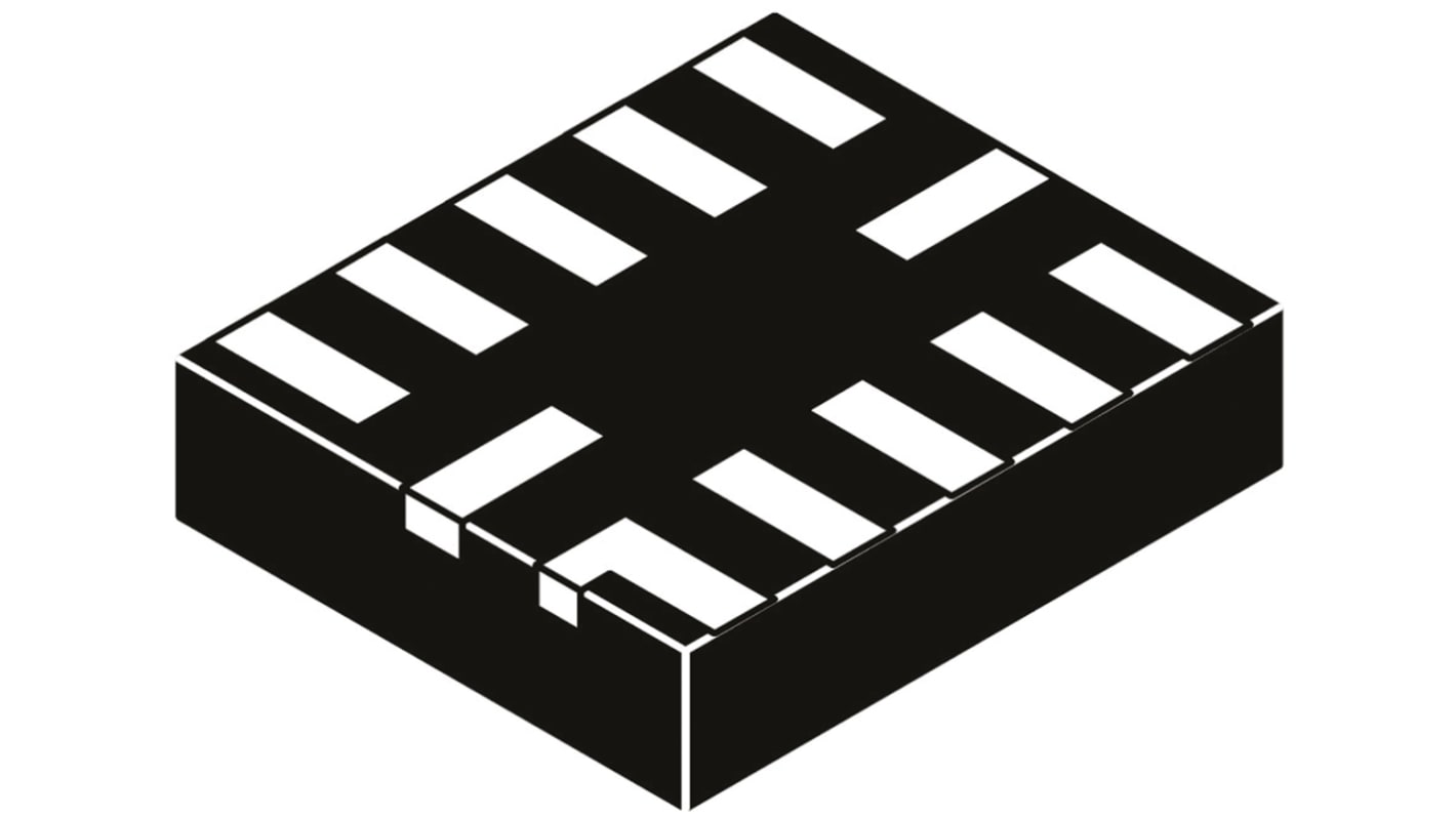 NLAS8252MUTAG ON Semiconductor, Analogue Switch Single DP3T, 1.65 → 4.5 V, 12-Pin UQFN
