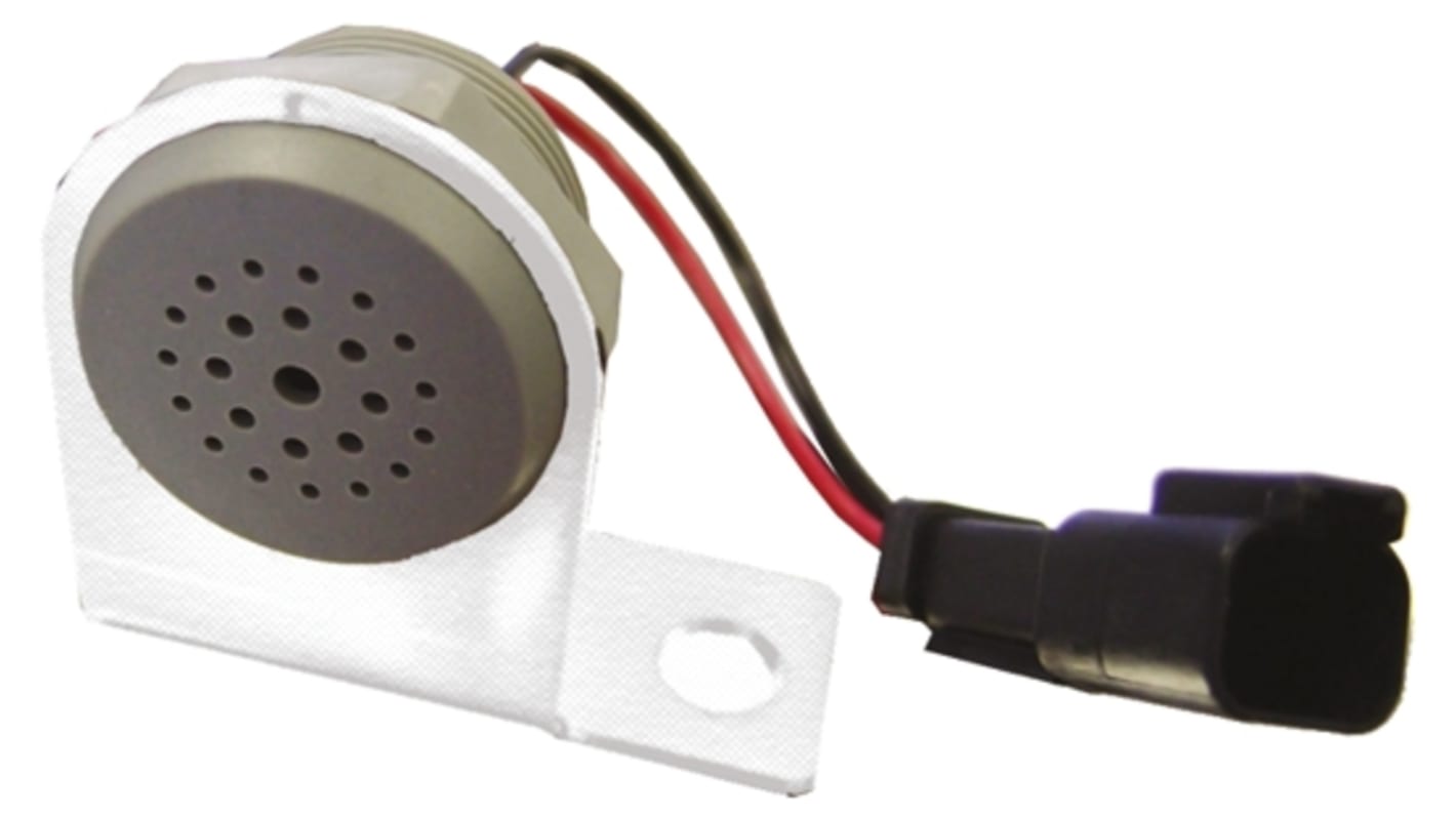 Cicalino piezo Sonitron, 40V cc, Ø 36.5mm, 90dB, tono Intermittente, Montaggio su staffa