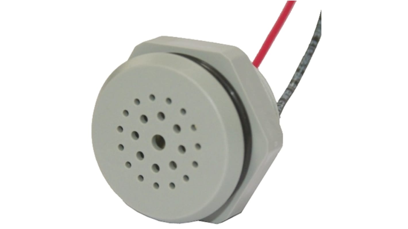 Buzzer Sonitron 94dB impulsion lente, 80V c.c. max, Montage panneau