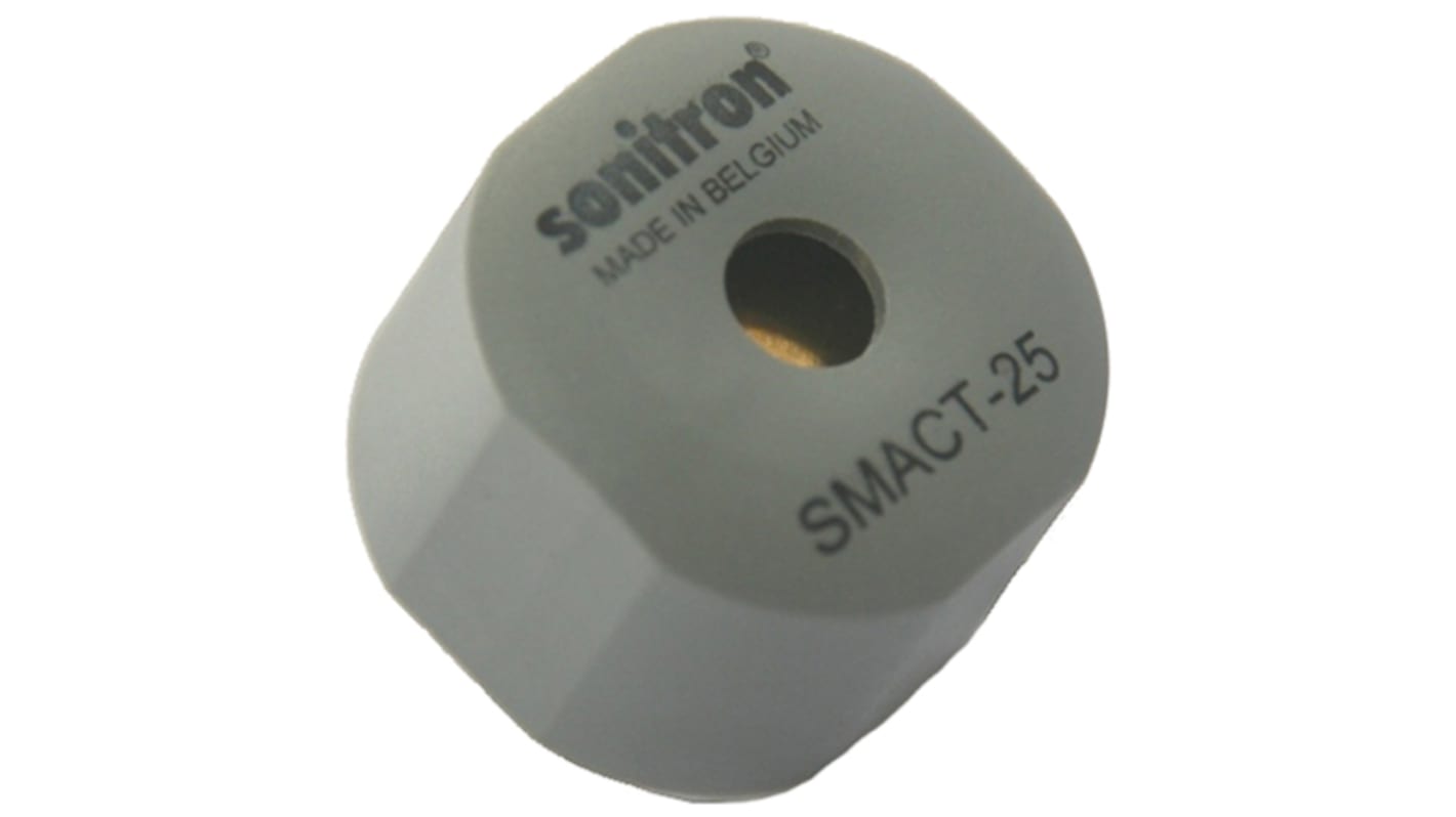 Cicalino piezo Sonitron, 30V ca, Ø 25mm, 100dB, tono Continuo, SMD