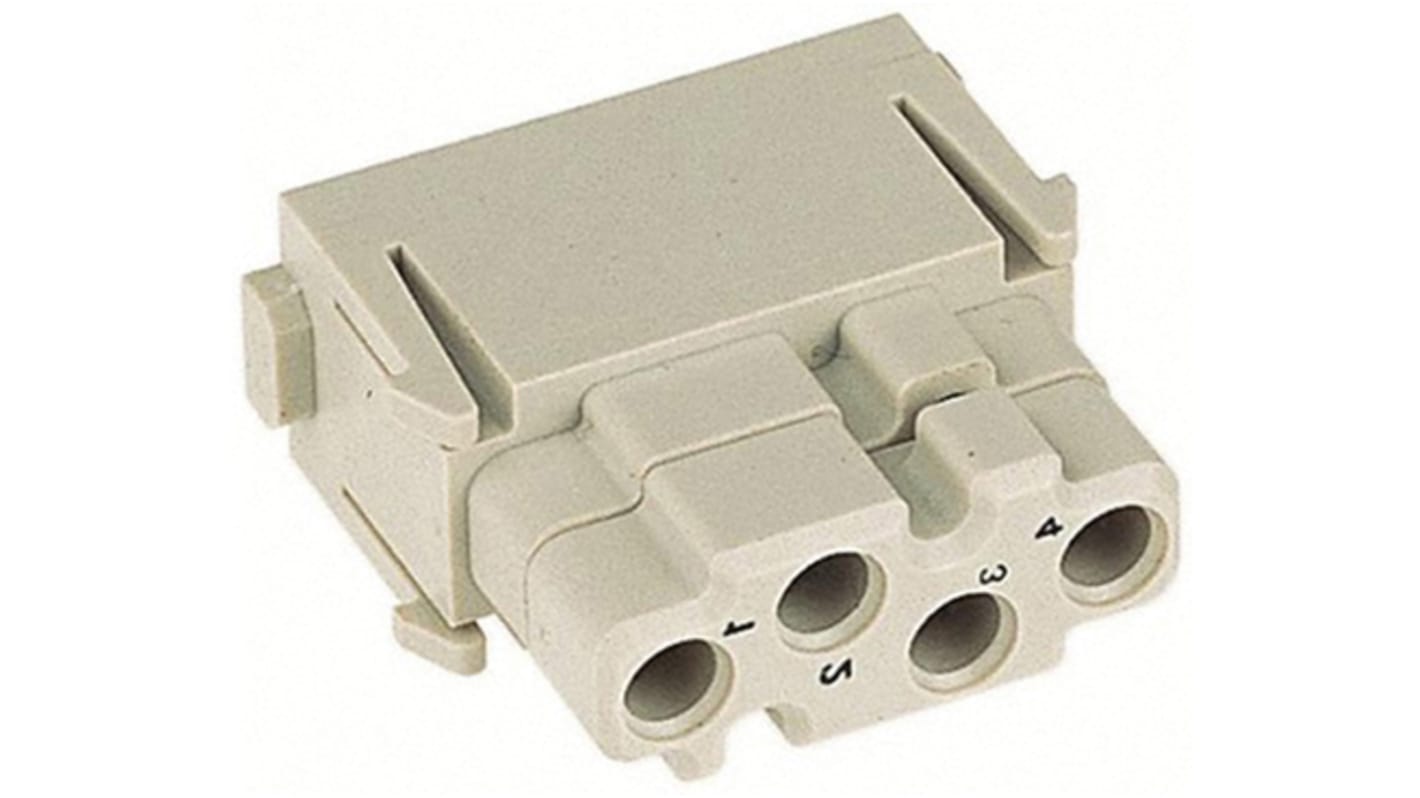 Inserto connettore HARTING, Femmina, serie Han-Modular, 1.5A, 4 vie