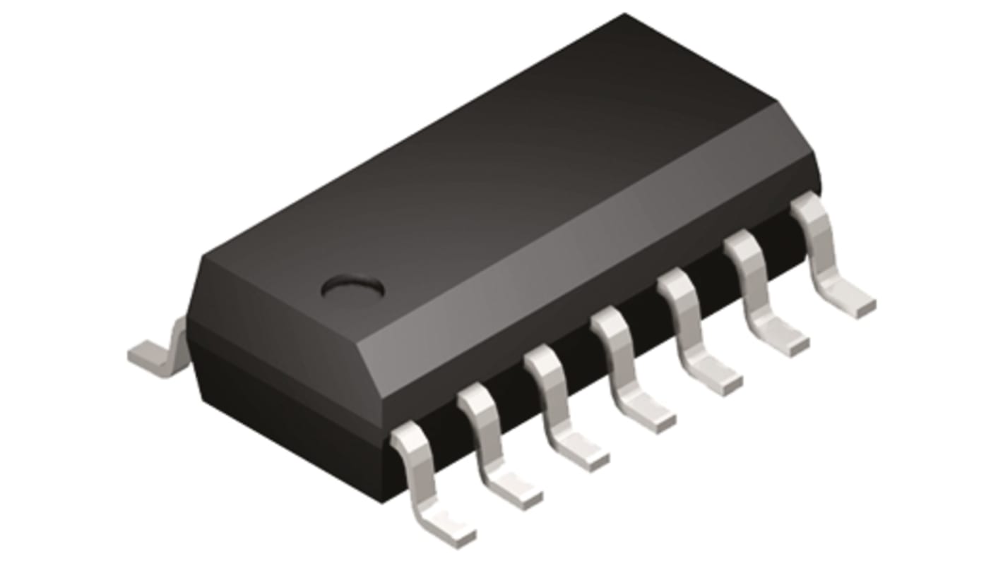 Circuito integrado biestable, CI biestable, MC74AC74DG, ac, Complementario SOIC 14 pines Dual, alimentación 2 →