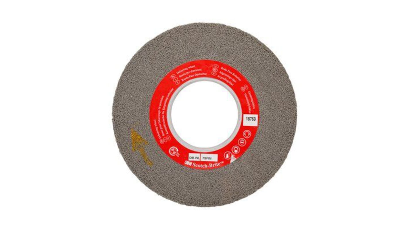 3M Silicon Carbide Deburring & Finishing Wheel, 76.2mm Diameter, Fine