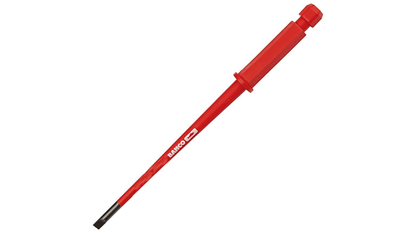 Bahco Slotted Screwdriver Blade, 5.5 x 1 mm Tip, 100 mm Blade, VDE/1000V