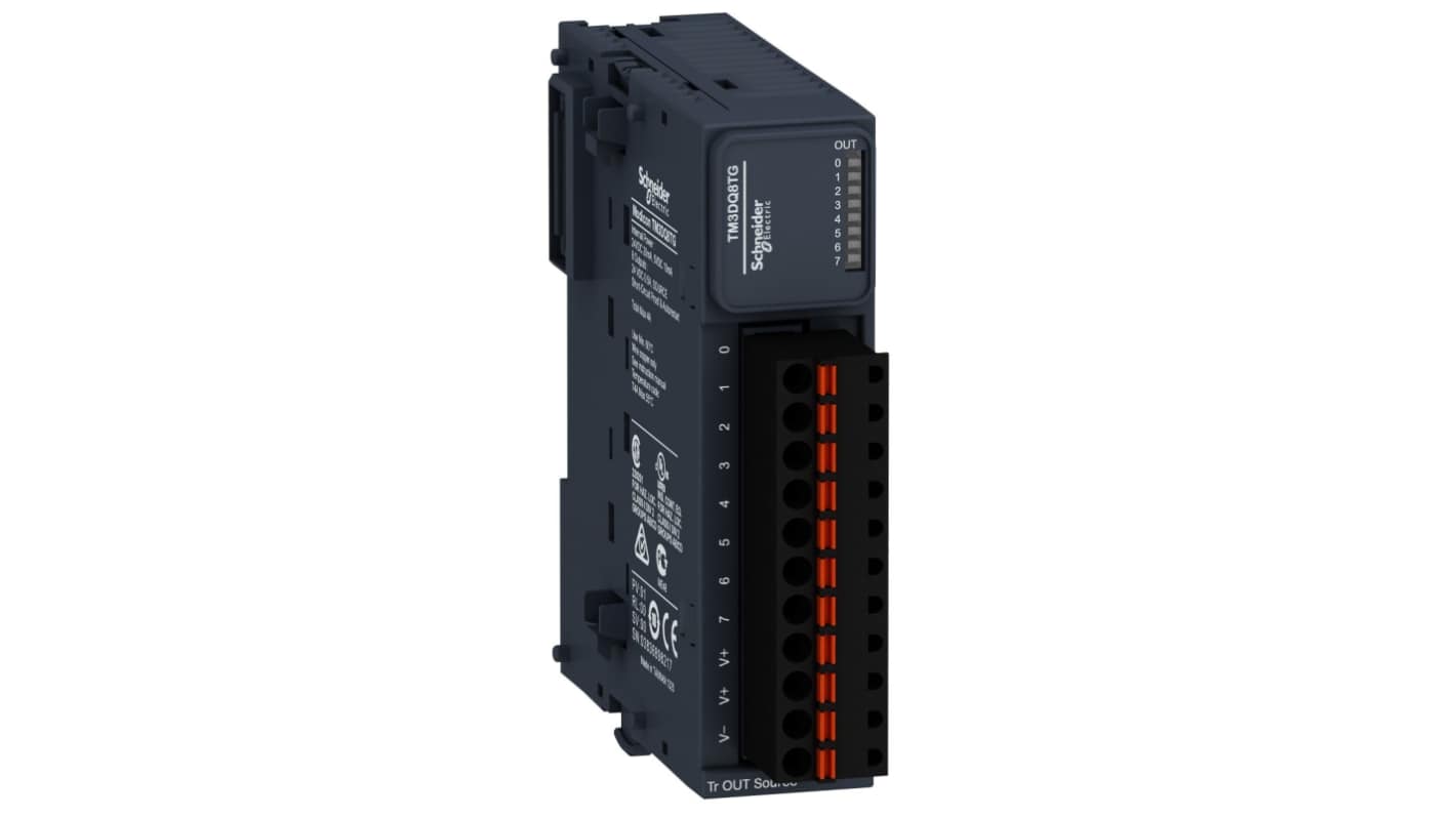 Moduł PLC We/Wy Schneider Electric Moduł PLC We/Wy TM3 Źródło, tranzystor Modicon M221, Modicon M241, Modicon M251