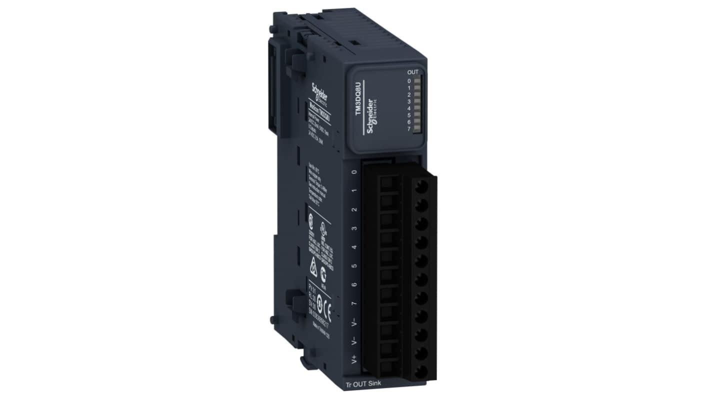 Moduł PLC We/Wy Schneider Electric Moduł PLC We/Wy TM3 Tranzystor Modicon M221, Modicon M241, Modicon M251 TM3DQ8U 90 x
