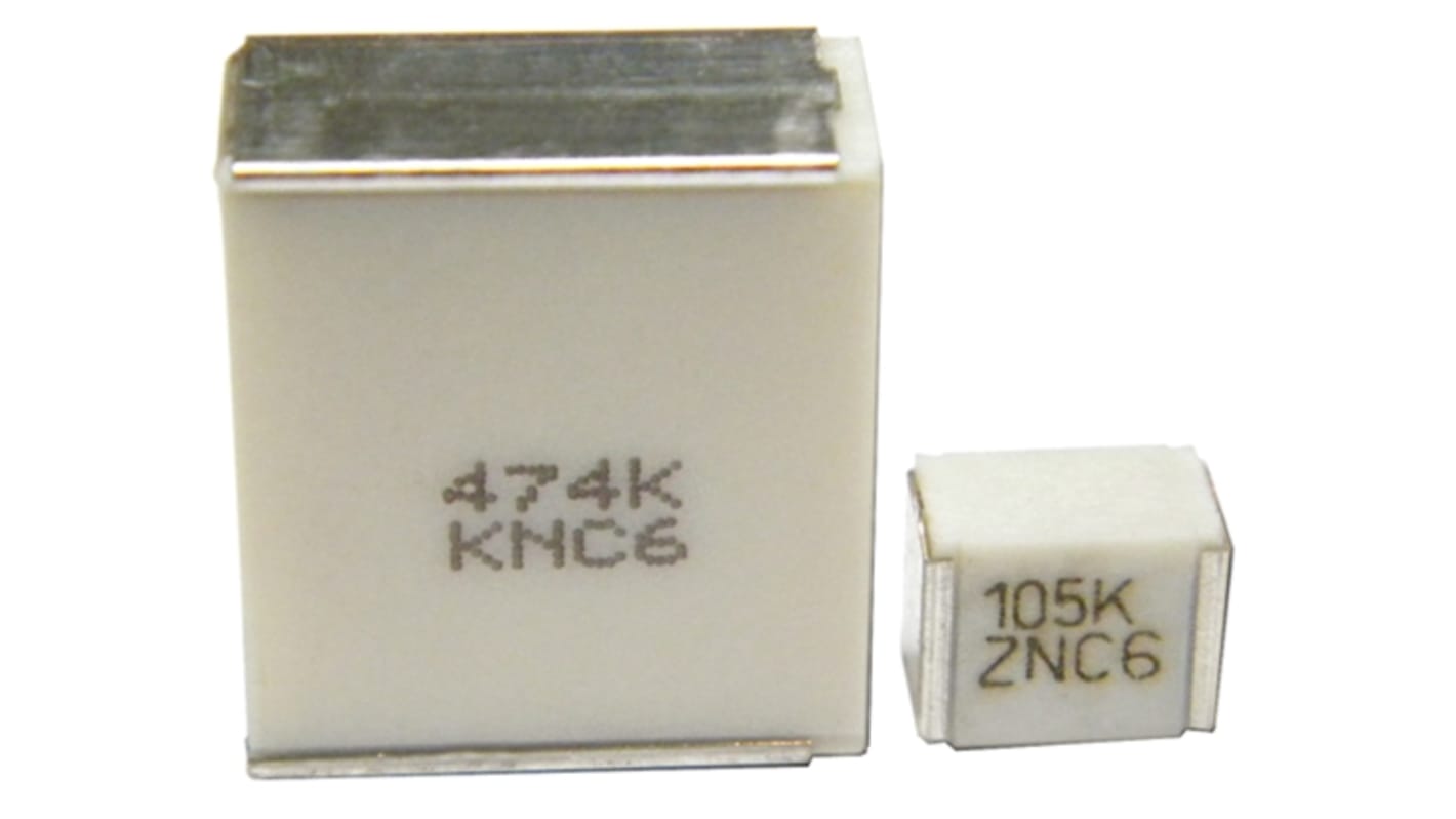 KEMET F161 Polyester Film Capacitor, 40 V ac, 63 V dc, ±20%, 470nF, Surface Mount