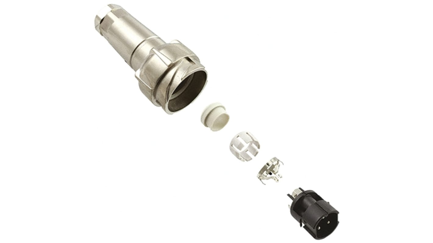 Bulgin Connector, 3 Contacts, Cable Mount, Plug, Male, IP66, IP68, IP69K, Buccaneer 7000 Series