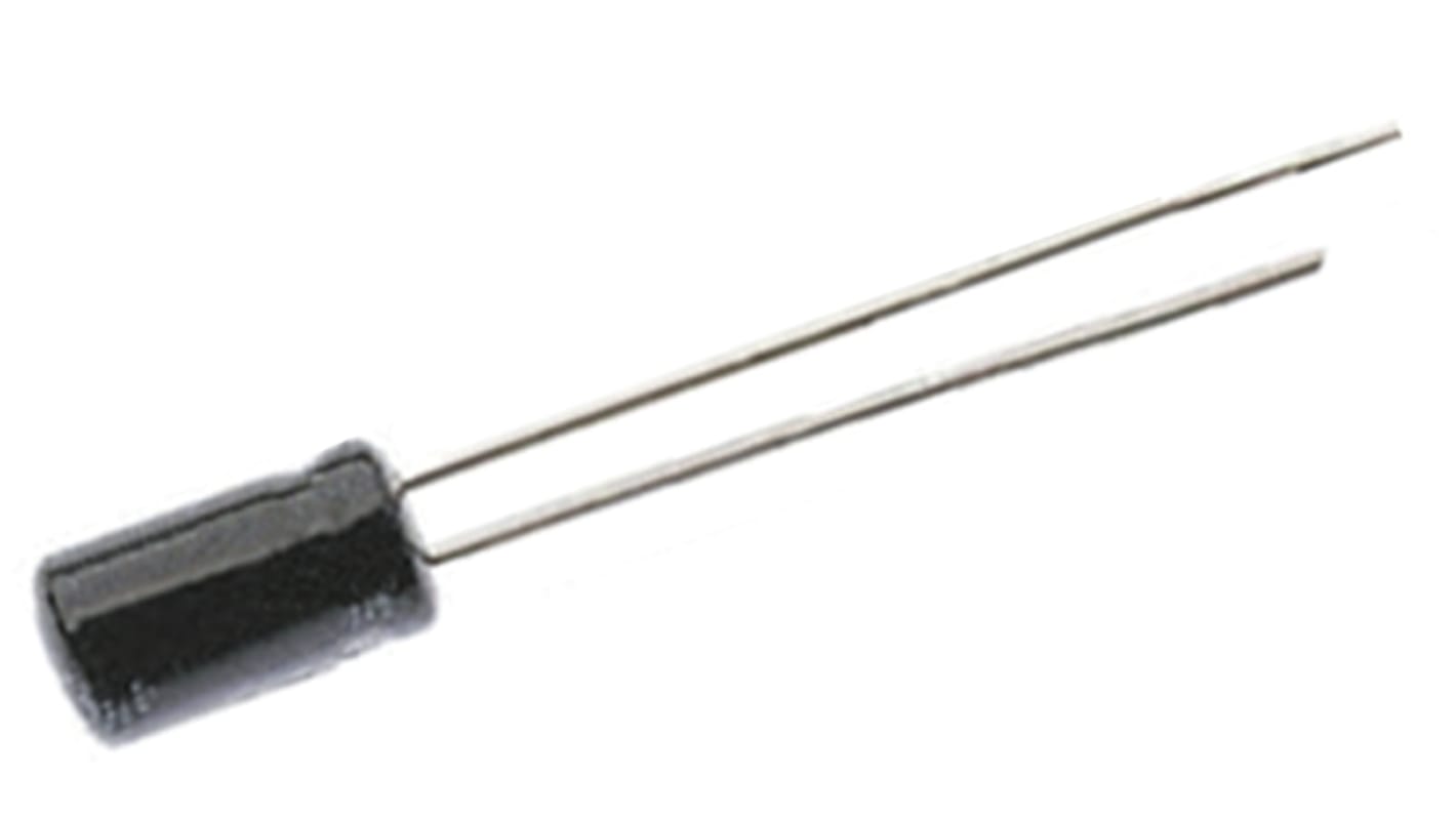 Panasonic 100μF Aluminium Electrolytic Capacitor 10V dc, Through Hole - ECE-A1AKS101