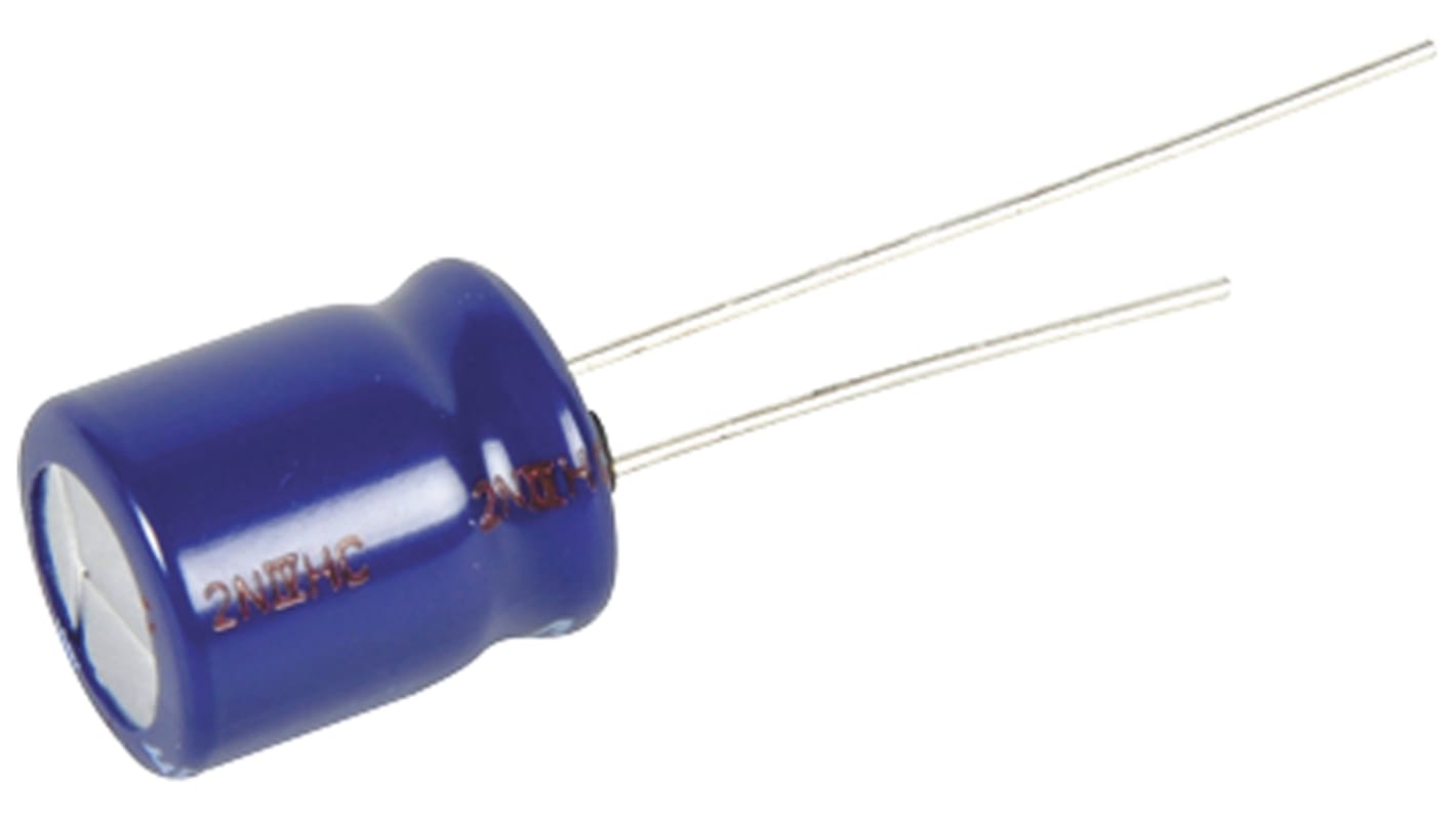 Panasonic 100μF Aluminium Electrolytic Capacitor 10V dc, Radial, Through Hole - ECE-A1AN101X