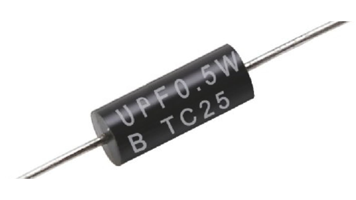 UPF50B10RV | TE Connectivity 金属皮膜 スルーホール抵抗器 0.5