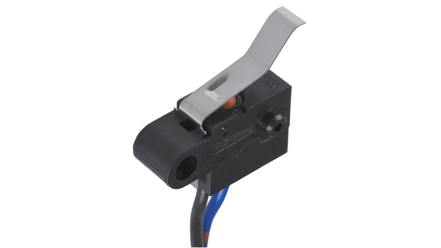 Omron Leaf Lever Microswitch, Screw Terminal, 1 A @ 30 V dc, SPDT, IP67