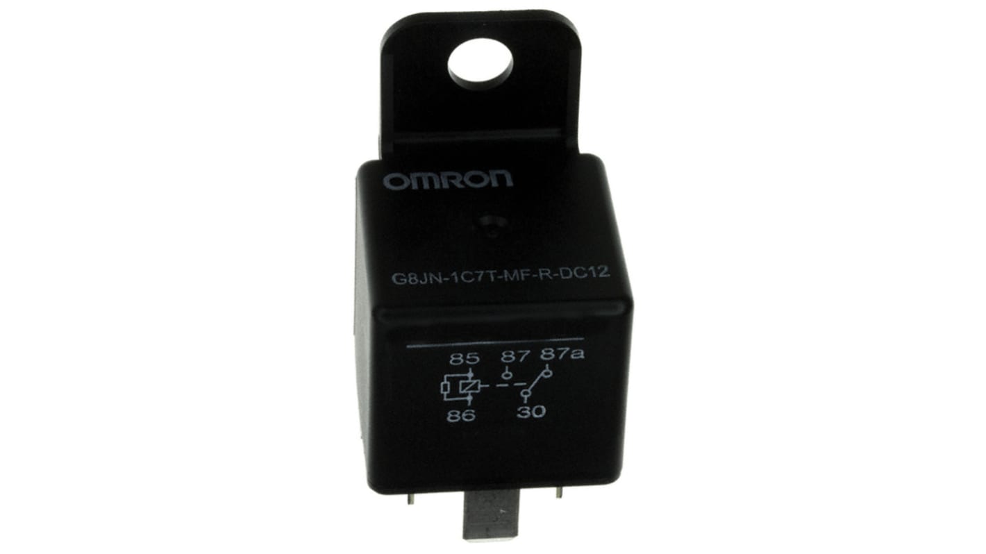 Omron Panel Mount Automotive Relay, 12V dc Coil, 1A Switching Current, SPDT