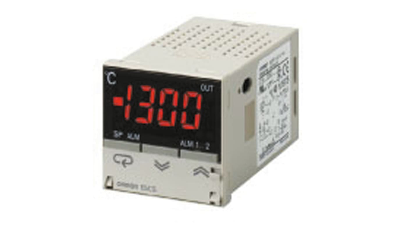 Omron E5CS Panel Mount PID Temperature Controller, 48 x 48mm 1 Input, 1 Output Relay, 100 → 240 V ac Supply Voltage