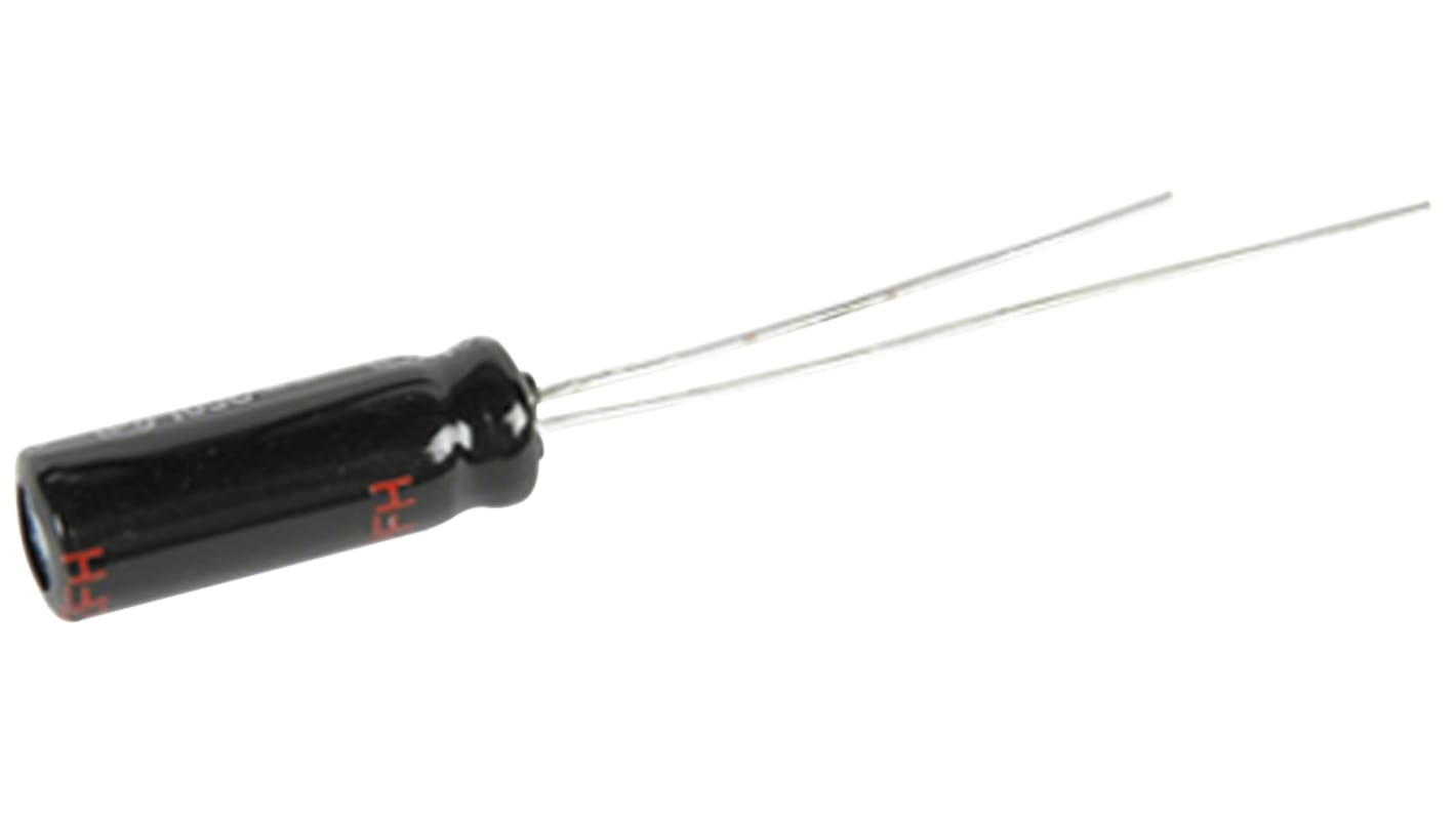 Panasonic 22μF Aluminium Electrolytic Capacitor 350V dc, Through Hole - EEU-EB2V220