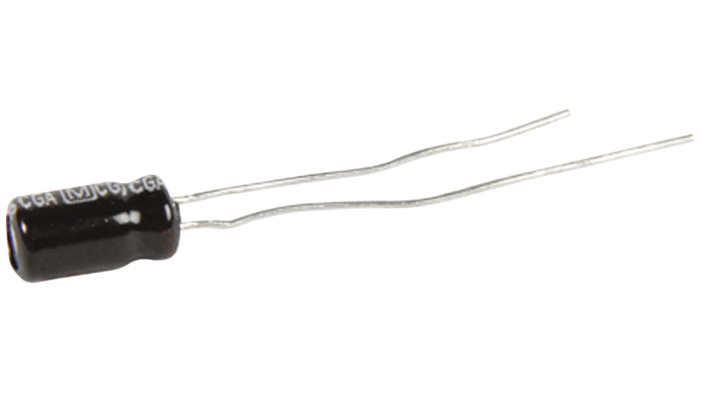 Panasonic 10μF Aluminium Electrolytic Capacitor 50V dc, Through Hole - EEA-GA1H100H